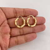 Candongas Kari Rayada 2.6g / 2cm Oro Amarillo 18K