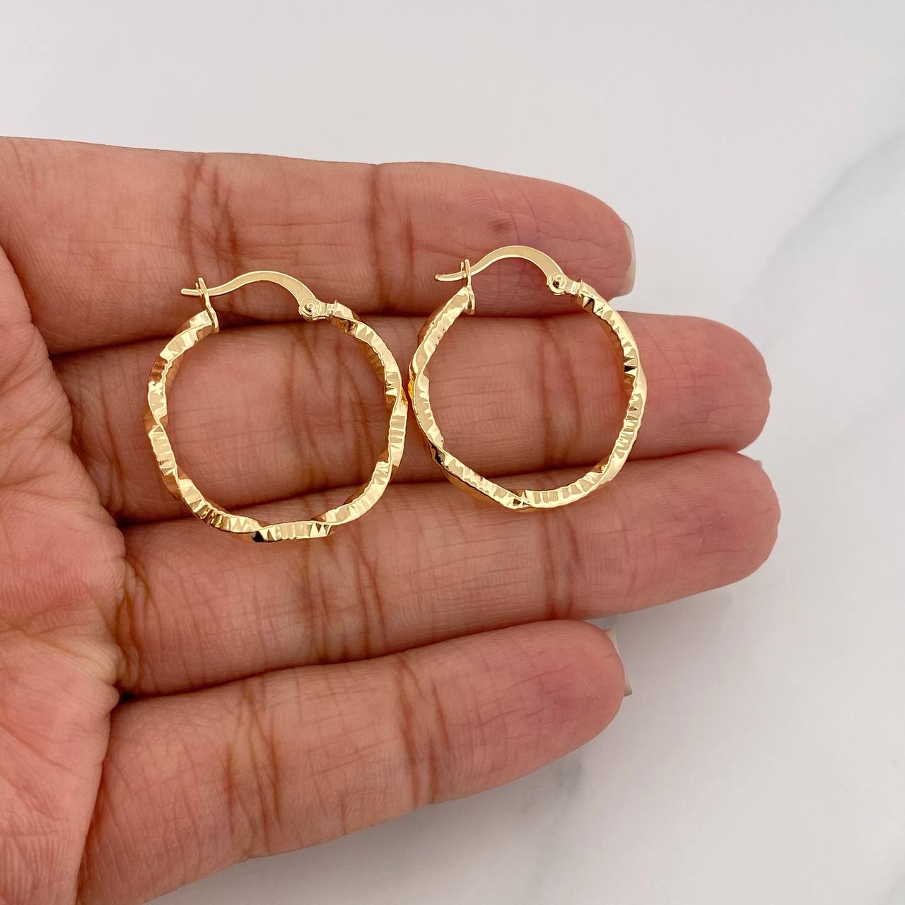 Candongas Kataleya 1.6g / 2.5cm Oro Amarillo 18K