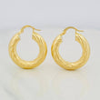 Candongas Mati 4.25g / 2.6cm Oro Amarillo 18K