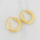 Candongas Mati 4.25g / 2.6cm Oro Amarillo 18K