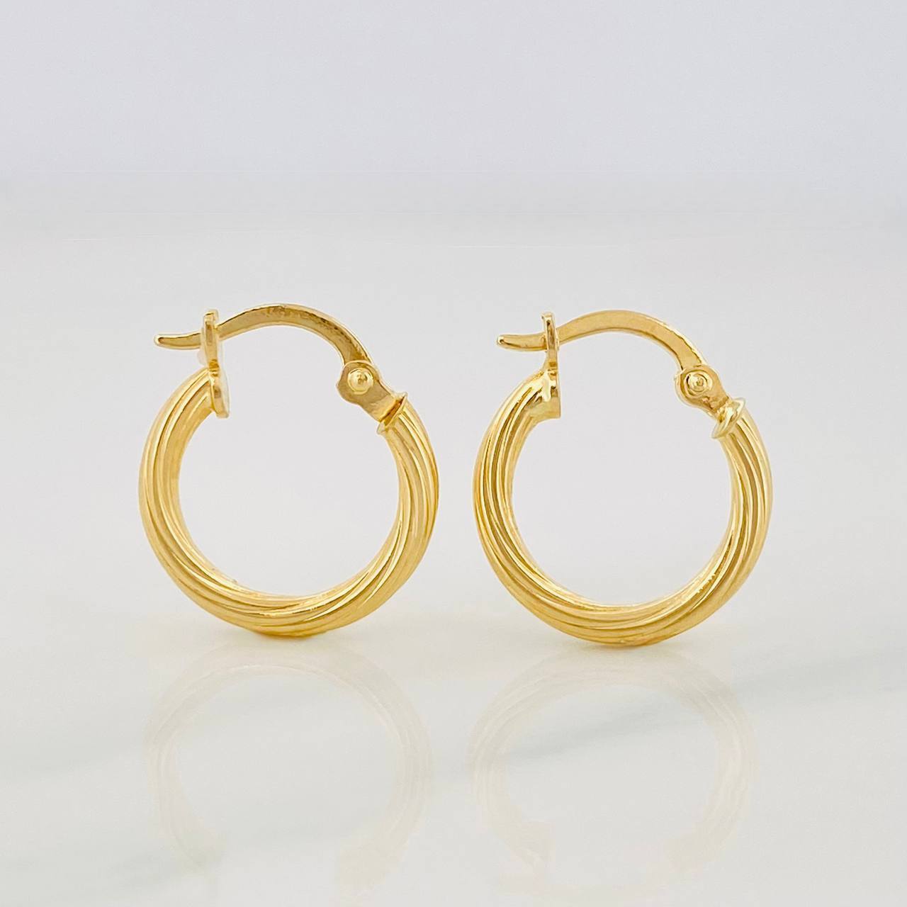 Candongas Sofi 1.1g / 1.5cm Oro Amarillo 18K