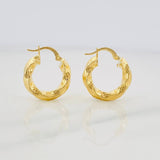 Candongas Kari Rayada 2.6g / 2cm Oro Amarillo 18K