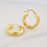 Candongas Kari Rayada 2.6g / 2cm Oro Amarillo 18K