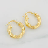 Candongas Kari Rayada 2.6g / 2cm Oro Amarillo 18K