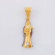 Dije Santa Muerte 2.45g / 3.1cm Dos Oros Negro Amarillo 18K
