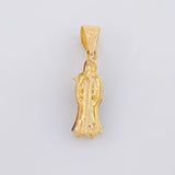 Dije Santa Muerte 2.45g / 3.1cm Dos Oros Negro Amarillo 18K