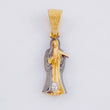 Dije Santa Muerte 2.55g / 3cm Dos Oros Negro Amarillo 18K
