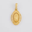 Dije Virgen de Guadalupe Ovalada 1.9g / 2.4cm Oro Amarillo 18K