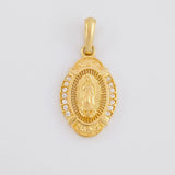 Dije Virgen de Guadalupe Ovalada 1.9g / 2.4cm Oro Amarillo 18K