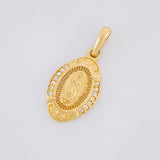 Dije Virgen de Guadalupe Ovalada 1.9g / 2.4cm Oro Amarillo 18K