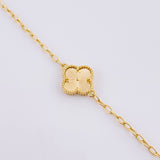 Pulso Aro Seguido Trébol 4.65g / 18.6cm / 2.5mm Oro Amarillo 18K