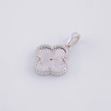 Dije Trébol 2.35g / 2.2cm Oro Blanco 18K