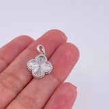 Dije Trébol 2.35g / 2.2cm Oro Blanco 18K
