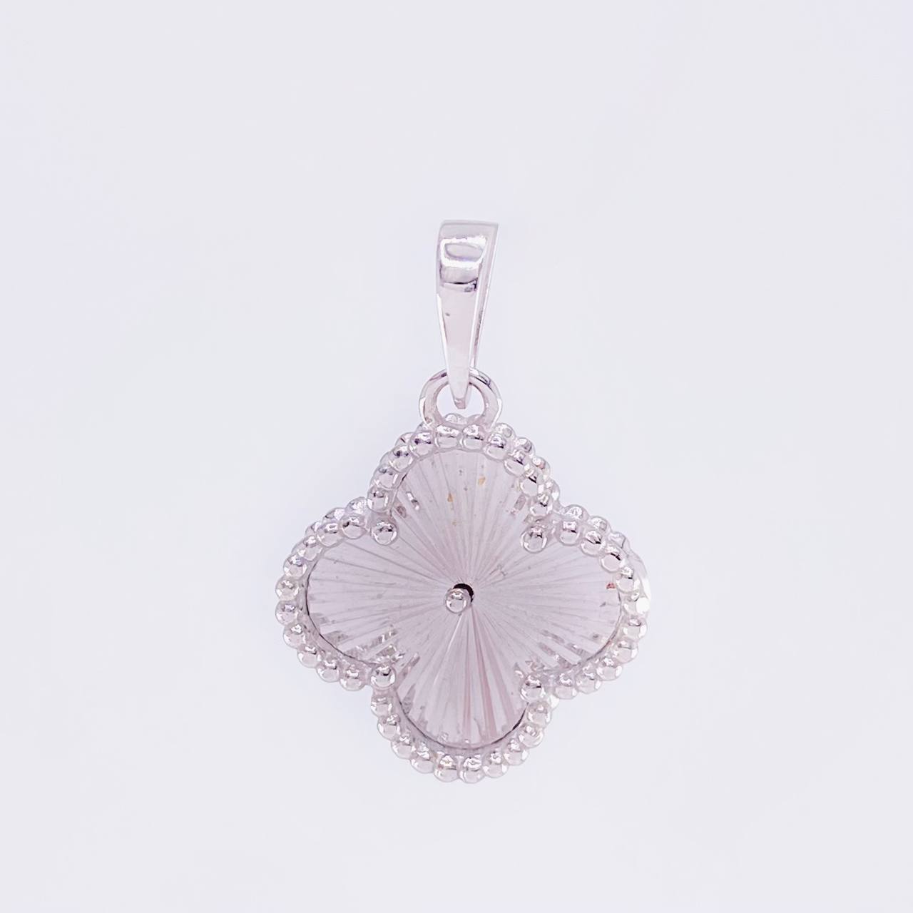 Dije Trébol 2.35g / 2.2cm Oro Blanco 18K