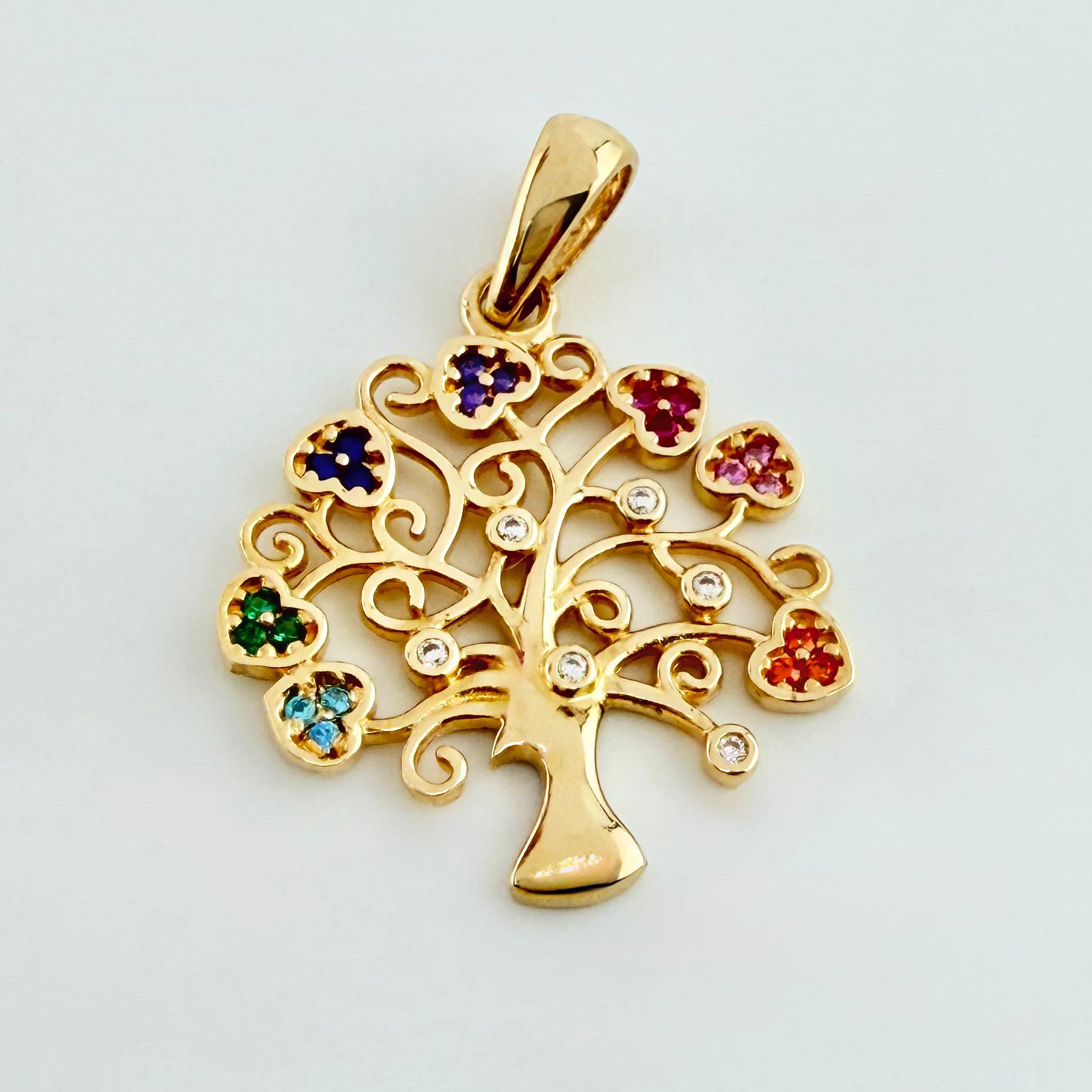 Dije Arbol De La Vida 2.55gr / 3.7cm / Oro Amarillo 18K