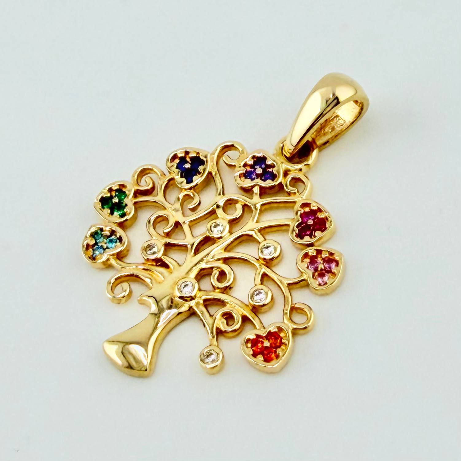 Dije Arbol De La Vida 2.55gr / 3.7cm / Oro Amarillo 18K