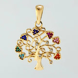 Dije Arbol De La Vida 2.55gr / 3.7cm / Oro Amarillo 18K