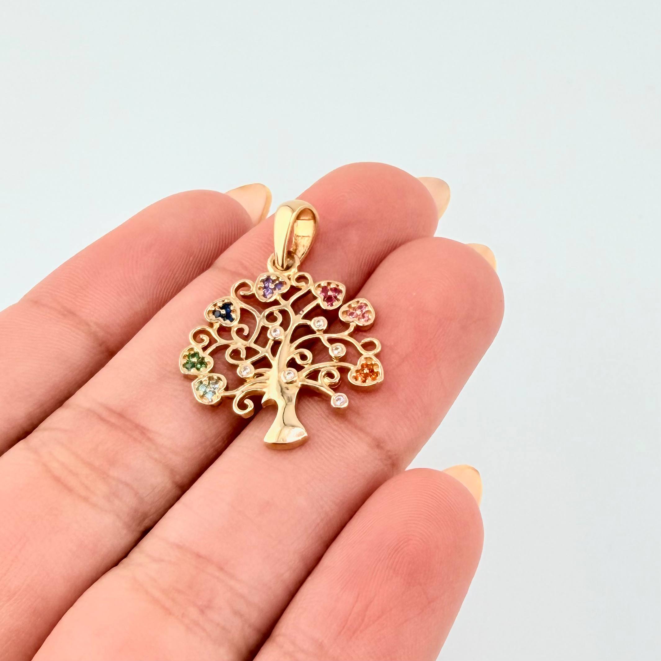 Dije Arbol De La Vida 2.55gr / 3.7cm / Oro Amarillo 18K