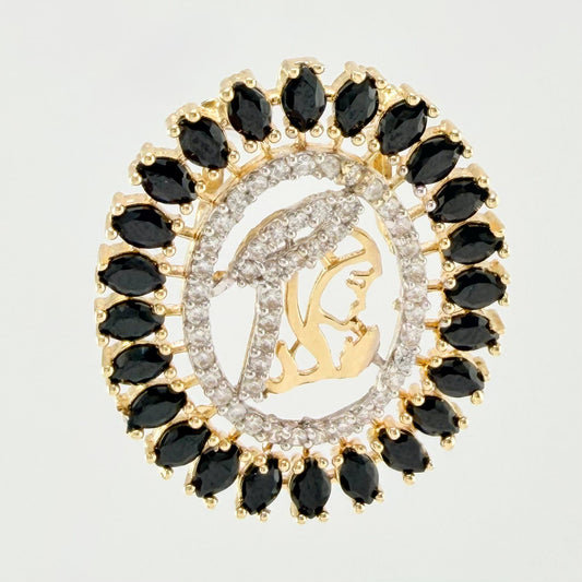 Dije Herraje Silueta Virgen Maria 2.8gr / 2.5cm / Oro Amarillo 18K