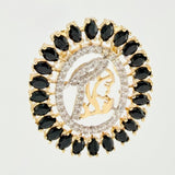 Dije Herraje Silueta Virgen Maria 2.8gr / 2.5cm / Oro Amarillo 18K