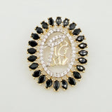 Dije Herraje Silueta Virgen Maria 2.8gr / 2.5cm / Oro Amarillo 18K