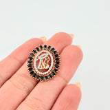 Dije Herraje Silueta Virgen Maria 2.8gr / 2.5cm / Oro Amarillo 18K