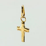 Dije Crúz Lisa 0.15gr / 1.5cm / Oro Amarillo 18K