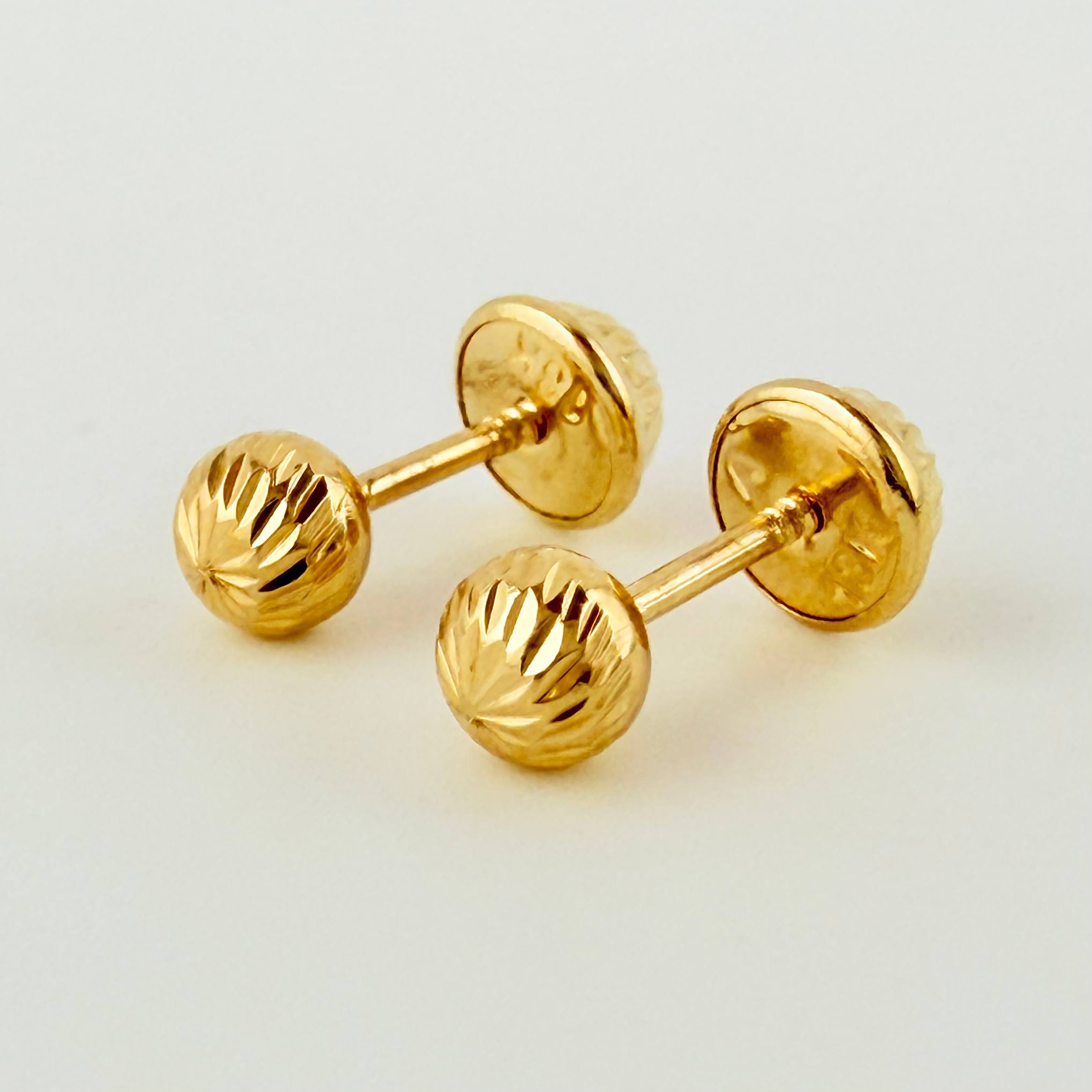 Topos Bola Diamantada 0.55gr / 4mm Oro Amarillo 18K