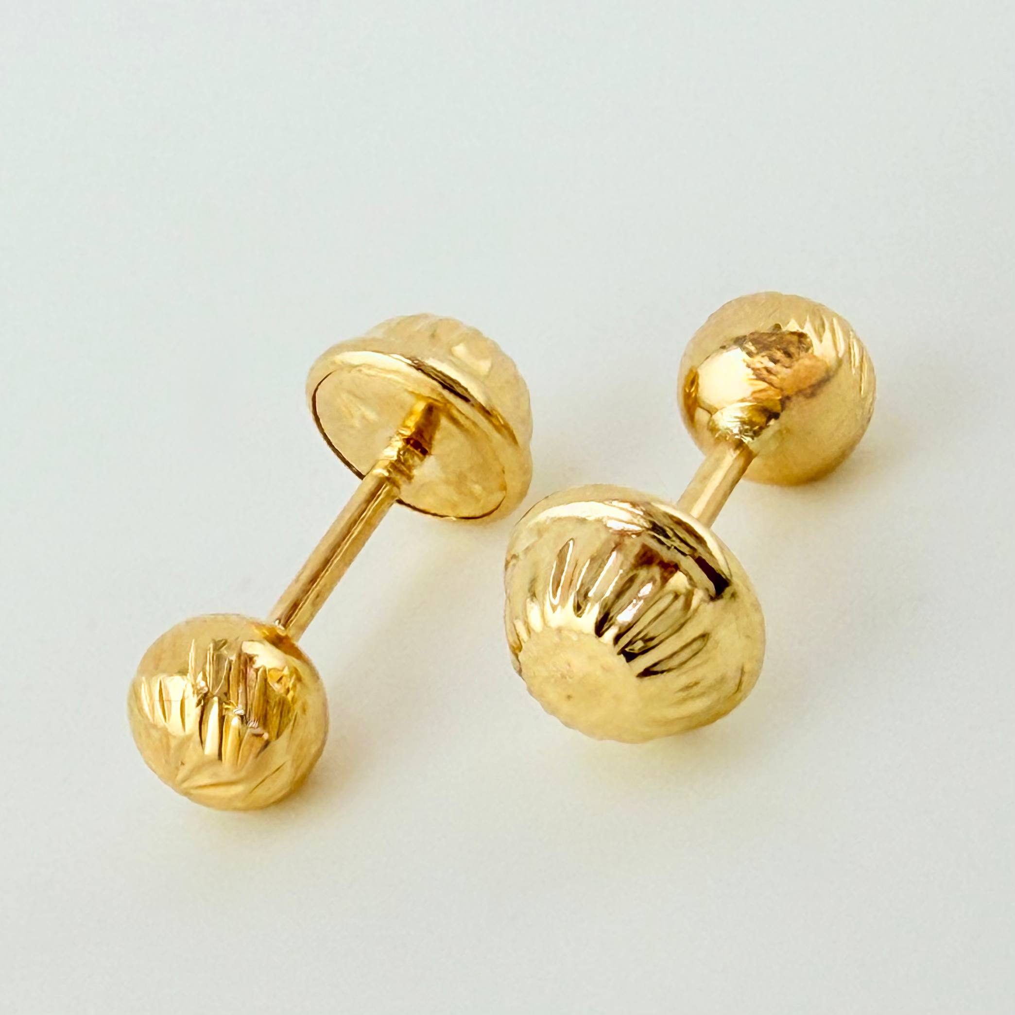 Topos Bola Diamantada 0.55gr / 4mm Oro Amarillo 18K