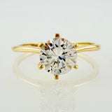 Anillo Solitario Cetro 1.8gr / T8 / Oro Amarillo 18K