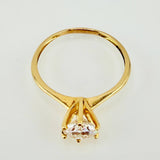 Anillo Solitario Cetro 1.8gr / T8 / Oro Amarillo 18K