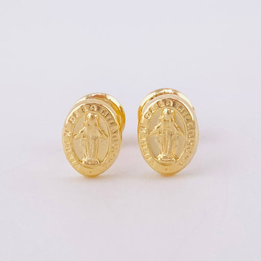 Topos Virgen Milagrosa 0.6 g / 7.3 mm Oro Amarillo 18K
