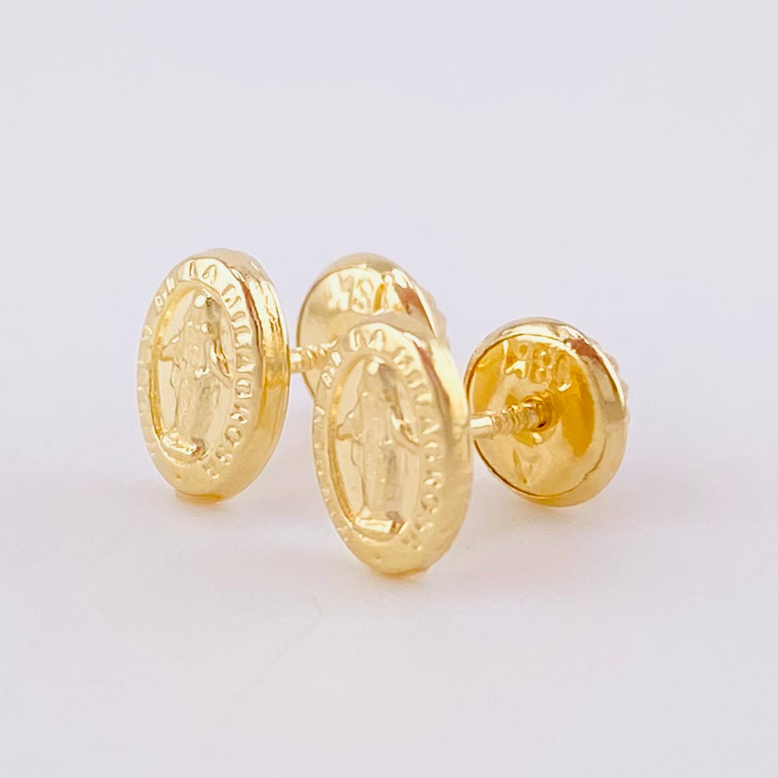 Topos Virgen Milagrosa 0.6 g / 7.3 mm Oro Amarillo 18K
