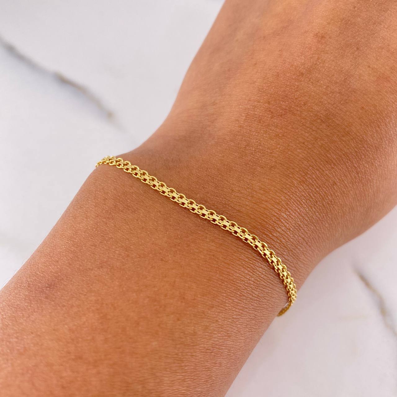 Pulso Chino 2.2gr / 21cm / 2mm Oro Amarillo +1 18K #