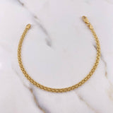Pulso Chino 4.25gr / 19cm / 2.9mm Oro Amarillo +0 18K $