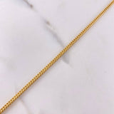 Pulso Franco 3.6gr / 20cm / 2.1mm Oro Amarillo +4 18K $