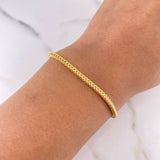 Pulso Franco 3.6gr / 20cm / 2.1mm Oro Amarillo +4 18K $