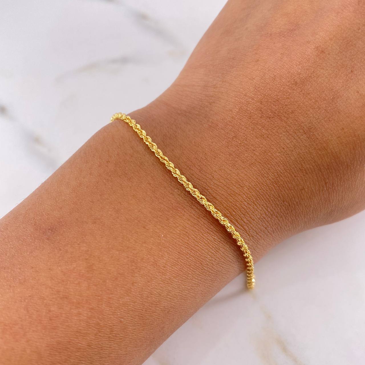 Pulso Lazo 0.8gr / 19cm / 1.5mm Oro Amarillo +3 18K $