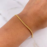 Pulso Lazo 0.8gr / 19cm / 1.5mm Oro Amarillo +3 18K $