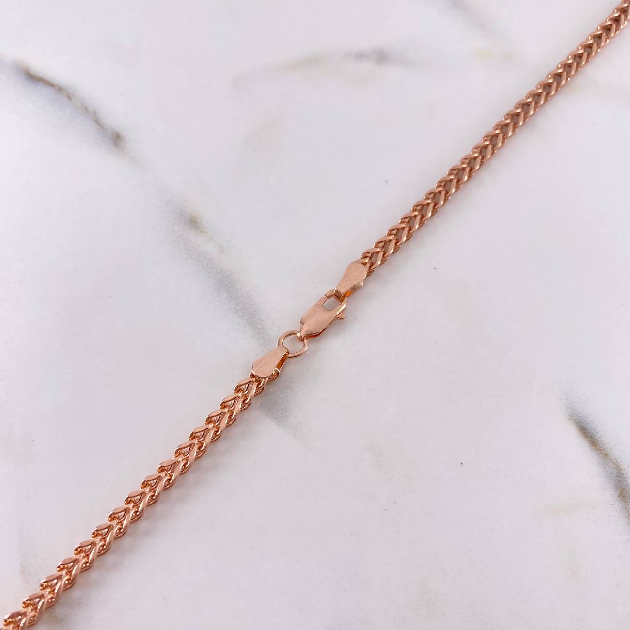 Cadena Franco 12.85gr / 60cm / 2.9mm Oro Rosa +4 18K #
