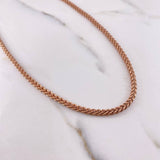 Cadena Franco 12.85gr / 60cm / 2.9mm Oro Rosa +4 18K #