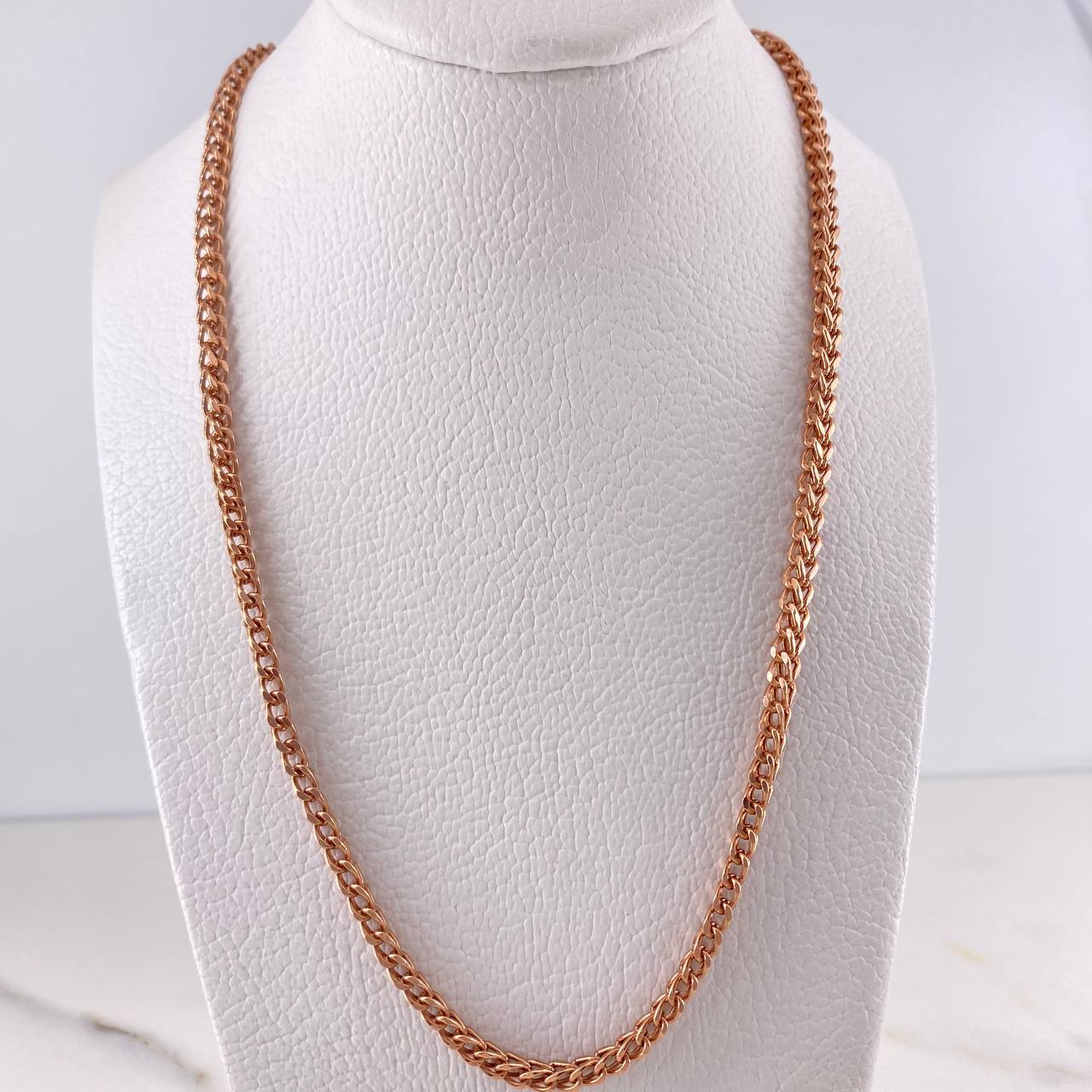 Cadena Franco 12.8gr / 60cm / 2.7mm Oro Rosa +4 18K $