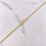 Cadena China 3.2gr / 60cm / 1.3mm Oro Amarillo +1 18K $