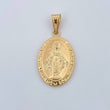 Dije Virgen Milagrosa 3.05gr / 4.1cm / Troquelado Oro Amarillo 18K &