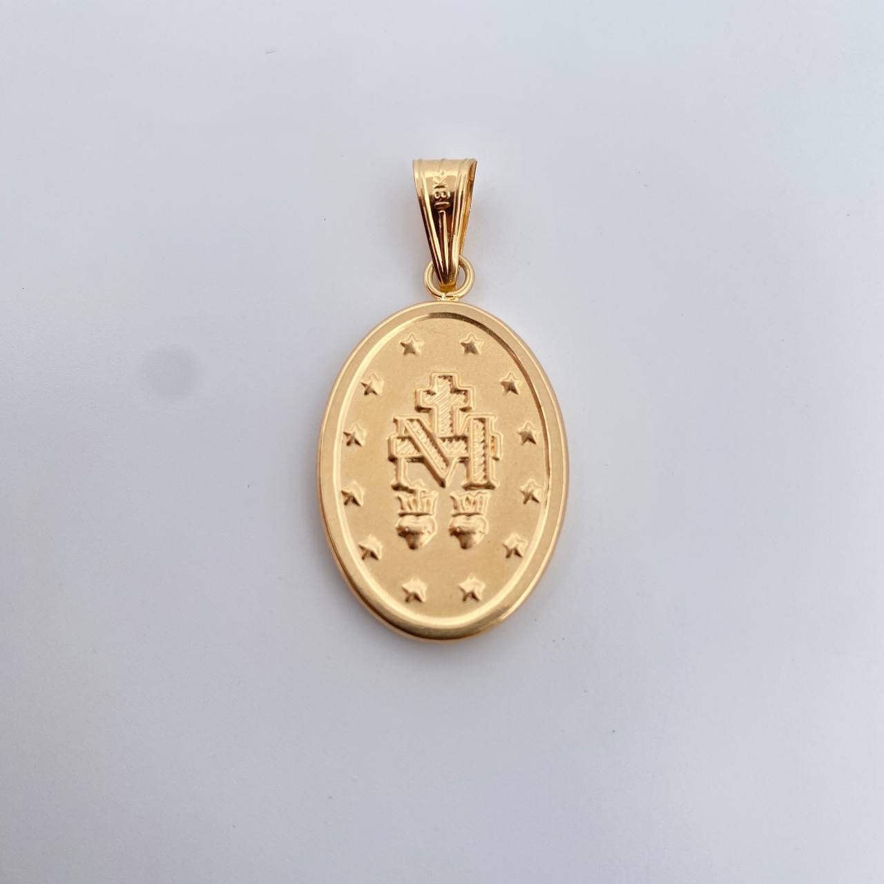 Dije Virgen Milagrosa 3.05gr / 4.1cm / Troquelado Oro Amarillo 18K &