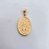 Dije Virgen Milagrosa 3.05gr / 4.1cm / Troquelado Oro Amarillo 18K &