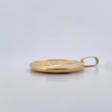 Dije Sagrado Corazon De Jesus 3.55gr / 3.8cm / Virgen Del Carmen Troquelado Oro Amarillo 18K &