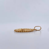 Dije Virgen Maria 2.6gr / 2.8cm / Circones Blancos Oro Amarillo 18K &