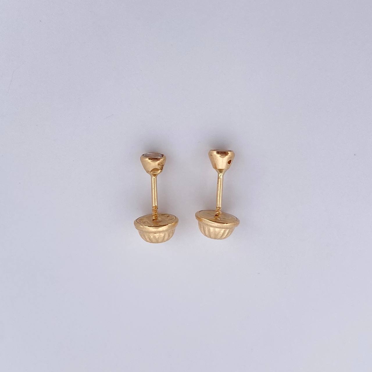 Topos Bicel 0.4gr / Circon Blanco Oro Amarillo 18K $