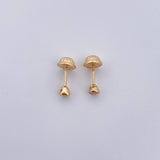 Topos Bicel 0.4gr / Circon Blanco Oro Amarillo 18K $